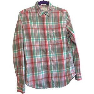 American Eagle Outfitters Athletic Fit Button-Down Blouse Cotton Size Women's S